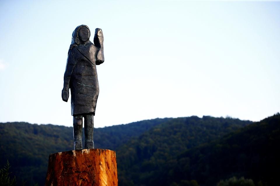Melania Trump Statue in Slovenia Cut Off at Ankles and Stolen Amid Vandalism Concerns